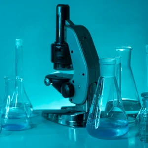 laboratory-microscope-and-glassware
